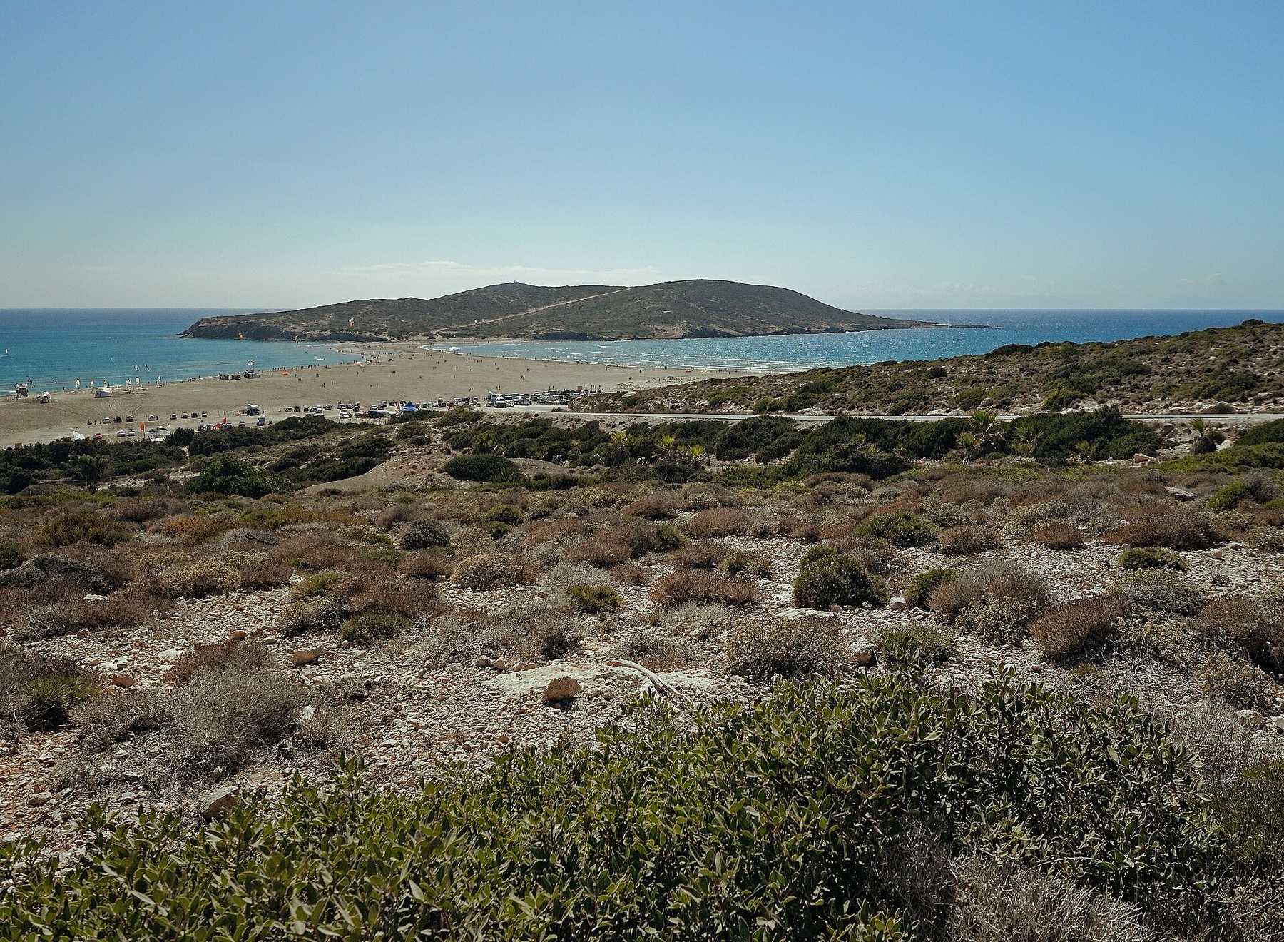 Prasonisi beach for South Rhodes private tour package