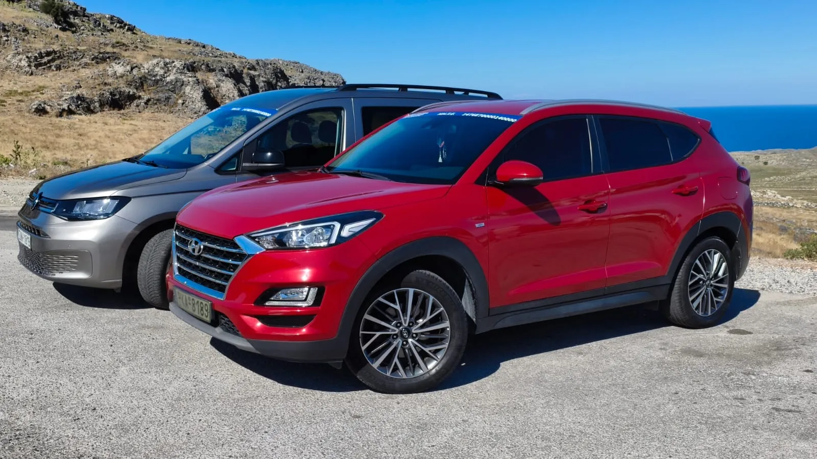 Rhodes Central Hyundai Tucson and Volkswagen Caddy transfer fleet