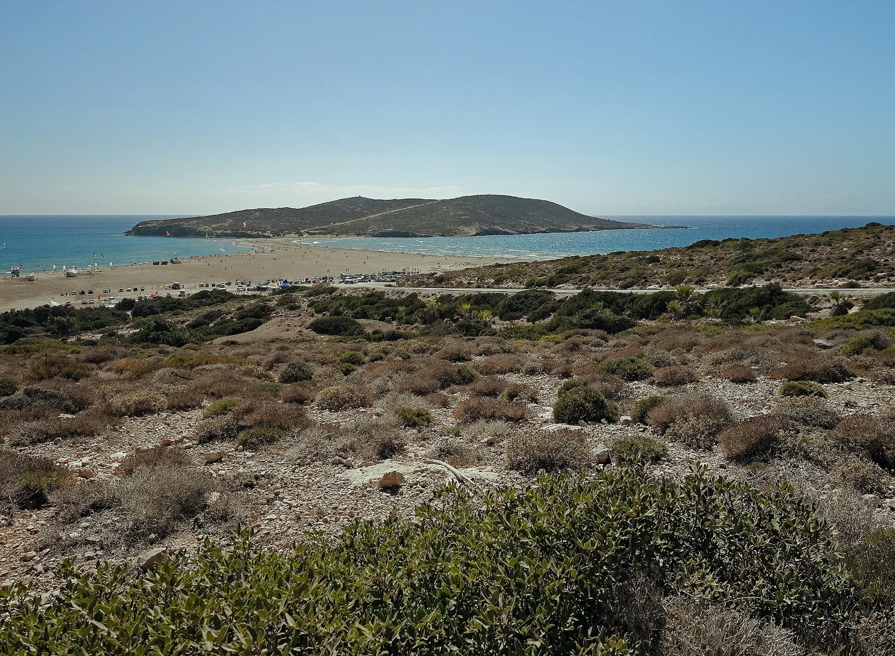 Prasonisi beach for South Rhodes private tour package